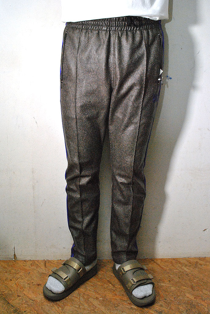 NEEDLES TRACK PANT SYNTHETIC LEATHER PYTHON