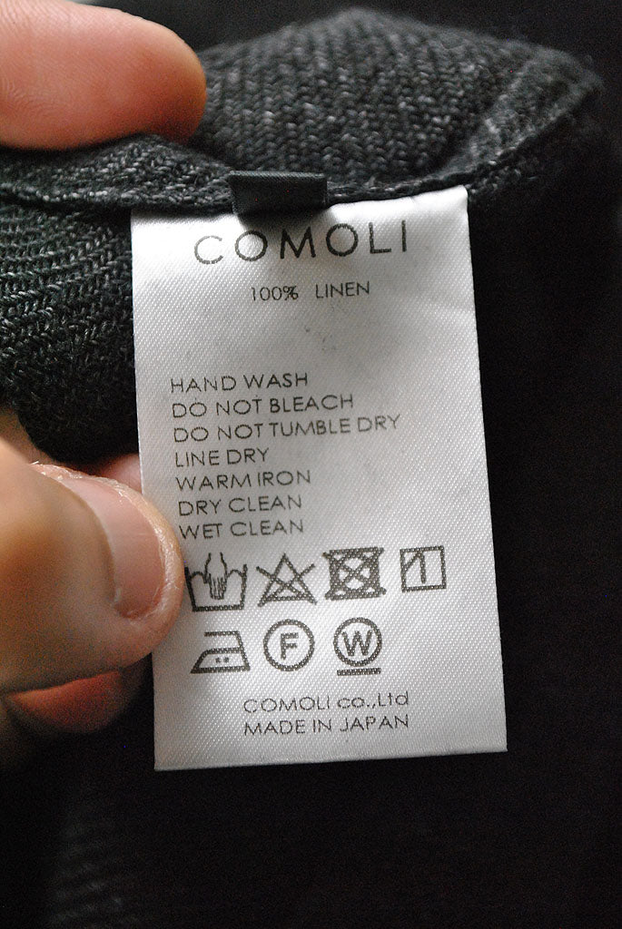 COMOLI リネンスタンドカラージャケット