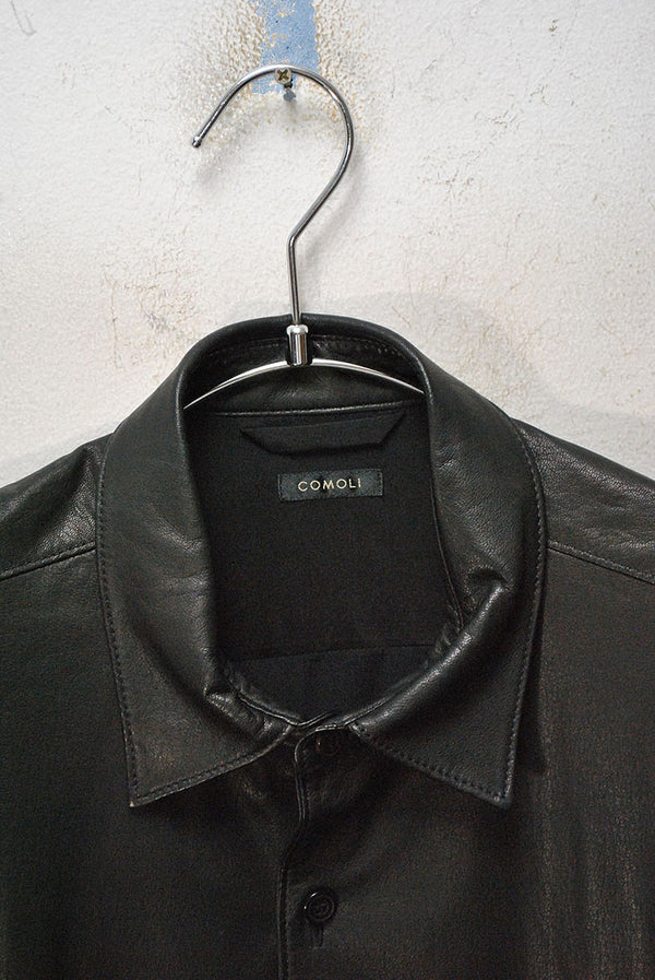 COMOLI LEATHER SHIRT