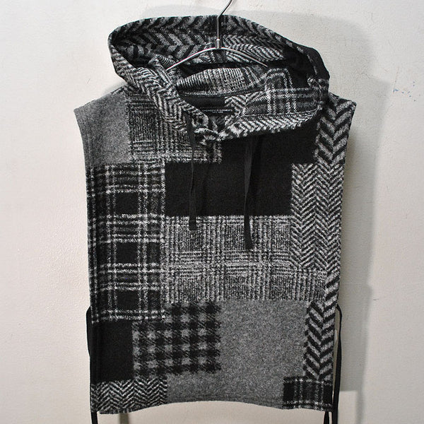 ENGINEERED GARMENTS Hooded Interliner Knit Patchwork HB