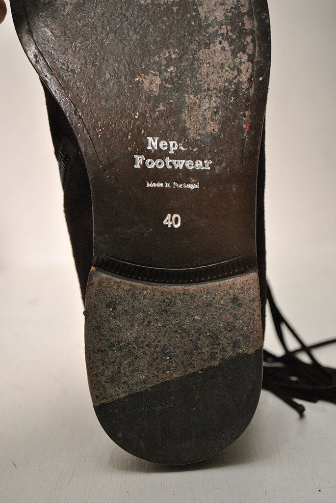NEPCO FOOTWEAR MEDALLION BOOT WITH TASSEL FRINGE
