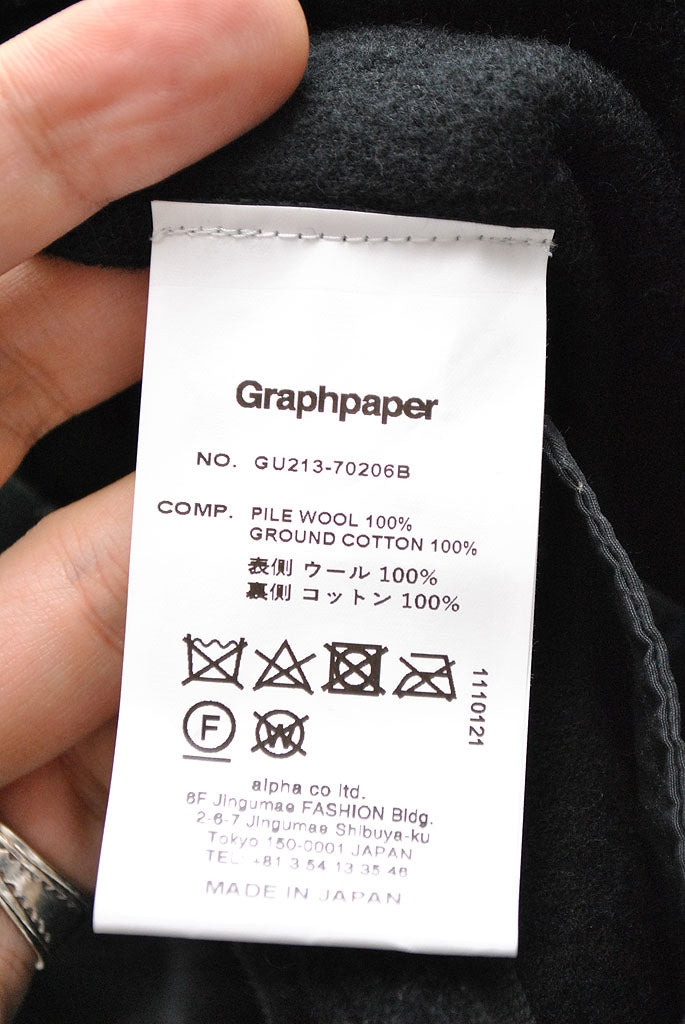 Graphpaper Wool Boa Zip-Up Blouson
