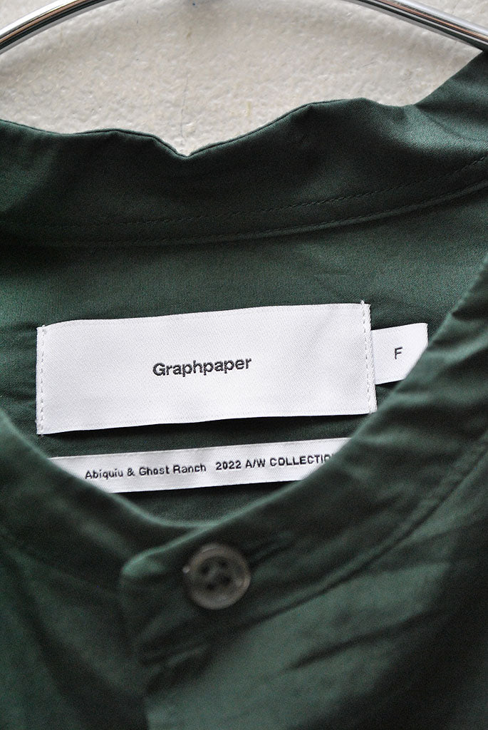 Graphpaper Broad L/S Oversized Band Collar Shirt