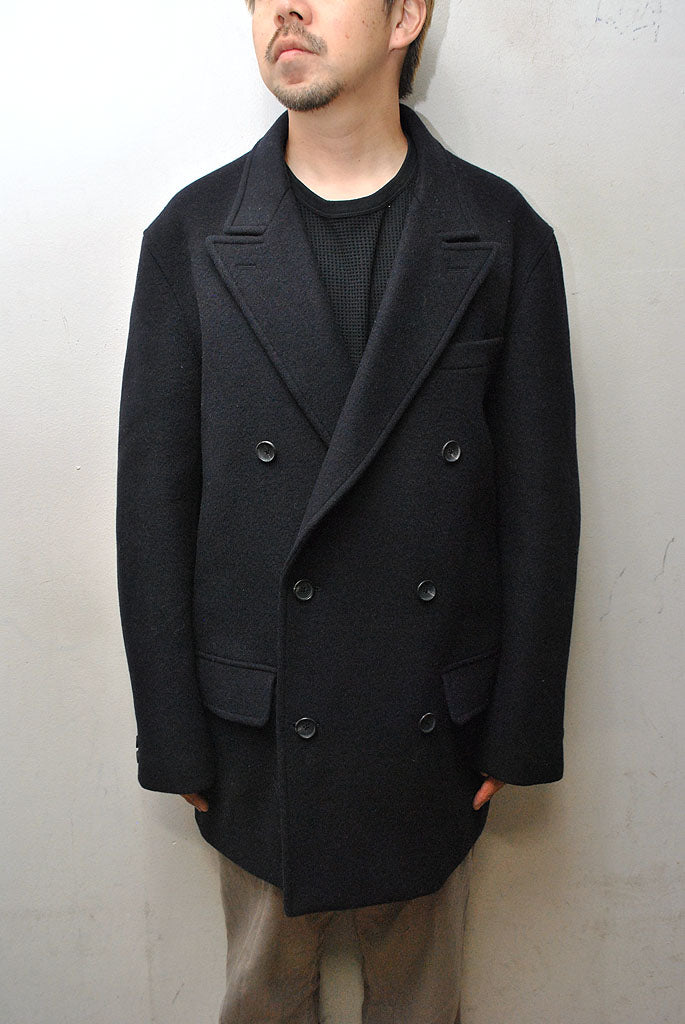SCYE Wool Cashmere Melton D.B. Short Coat