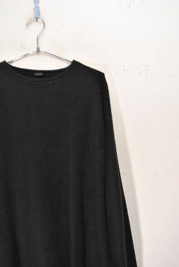 COMOLI シルクフリース 長袖クルー