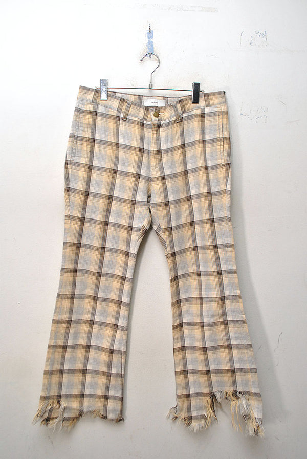 FACETASM ファセッタズム 21AW FRINGE FLARE PANTS