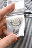 MONCLER GAMME BLEU COTTON OXFORD DOWN PARKA