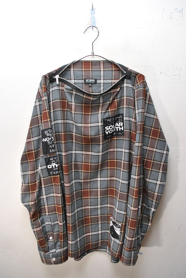 Raf Simons BIG FIT CHECK PUNK SHIRTS