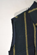 sacai ストライプウールベスト