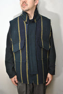 sacai ストライプウールベスト