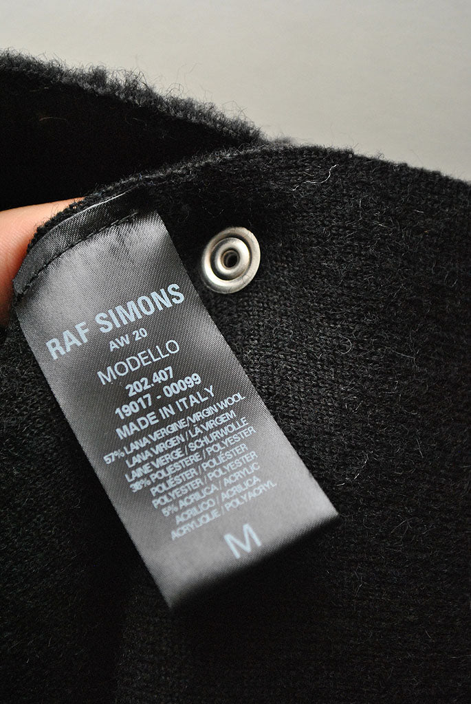 Raf Simons ZIPPED PUNK TOP IN STRUCTURED FLEECE