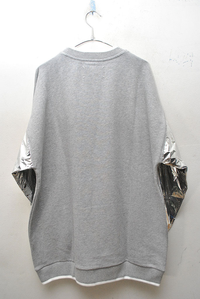 Maison Margiela 1 Silver Sleeve Cotton Sweatshirt