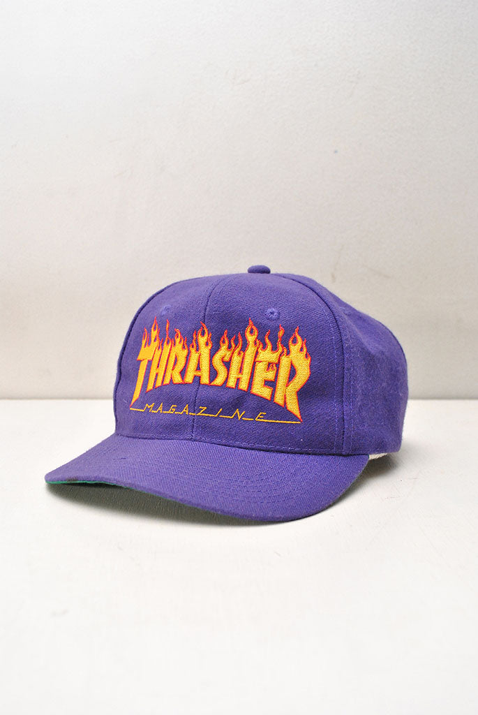 80's THRASHER Flame Logo 6 Panel Cap