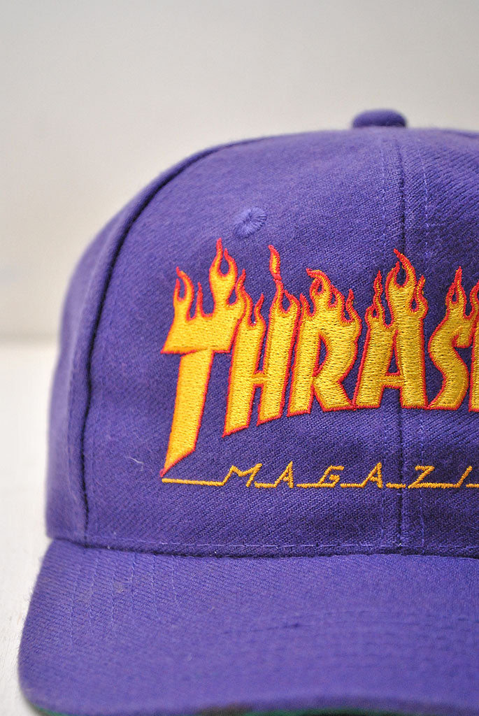 80's THRASHER Flame Logo 6 Panel Cap