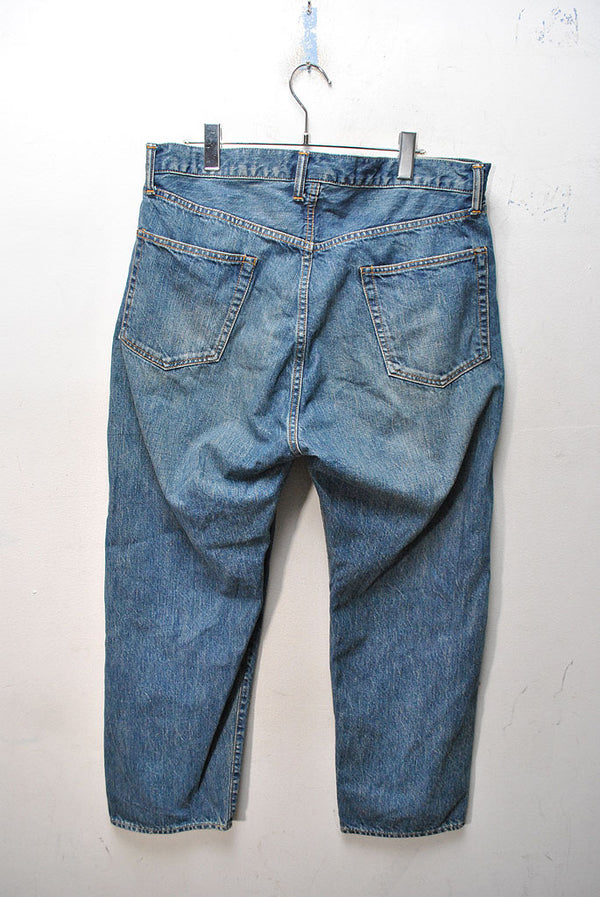 A.PRESSE Washed Denim Wide Pants