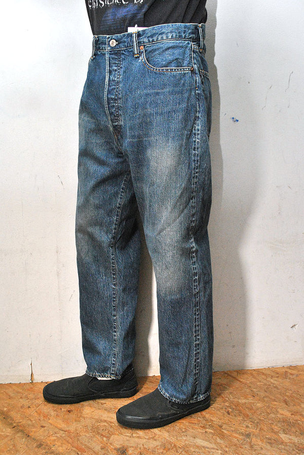 A.PRESSE Washed Denim Wide Pants