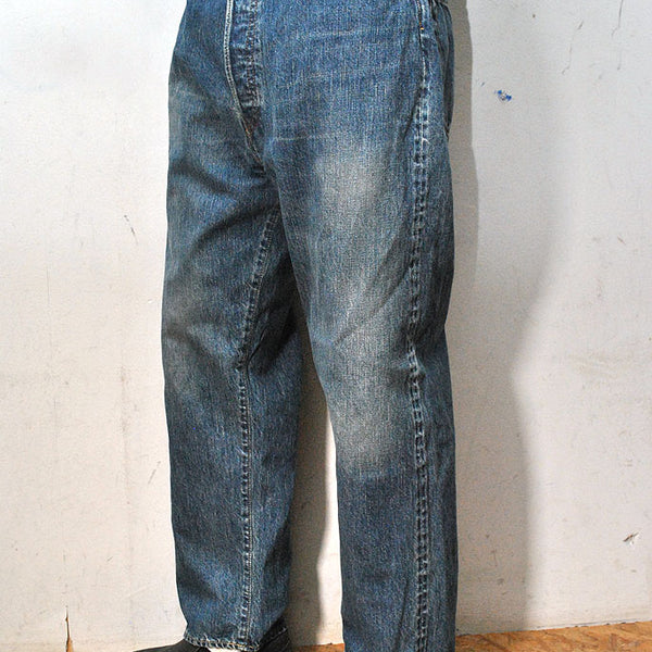 A.PRESSE Washed Denim Wide Pants