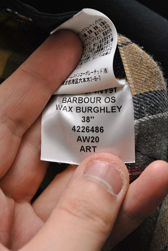 BARBOUR OS WAX BURGHLEY