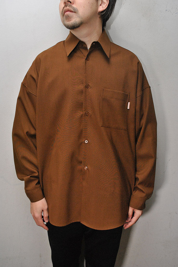 MARNI TROPICAL WOOL SHIRT WITH CHEST POCKET