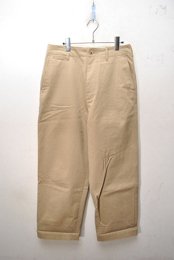 AURALEE WASHED FINX CHINO WIDE PANTS