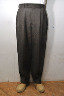 SCYE Shetland Wool Tweed Pleated Trousers