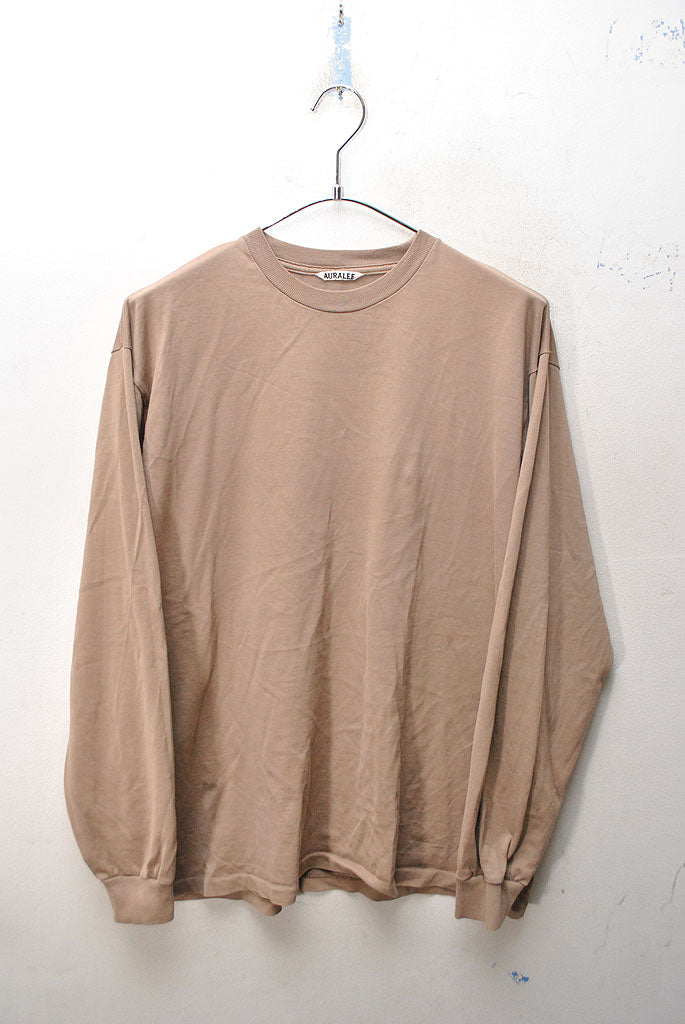 AURALEE LUSTER PLAITING L/S TEE