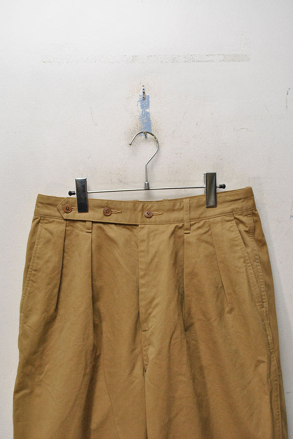 ULTERIOR BIZEN No.1 TWILL TUCKED MILITARY PANTS