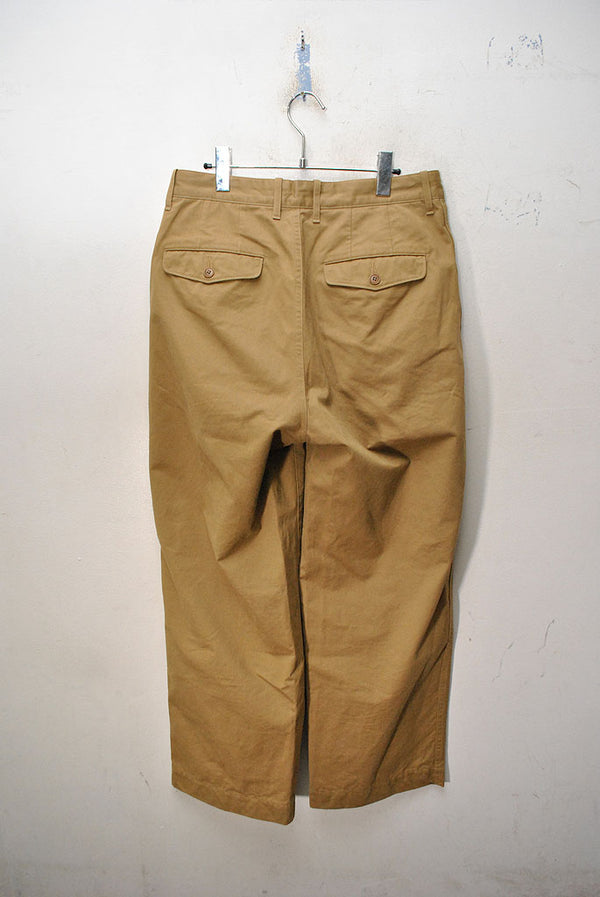 【公式ショップ】 ULTERIOR BIZEN No.1 TWILL TUCKED MILITARY PANTS パンツ