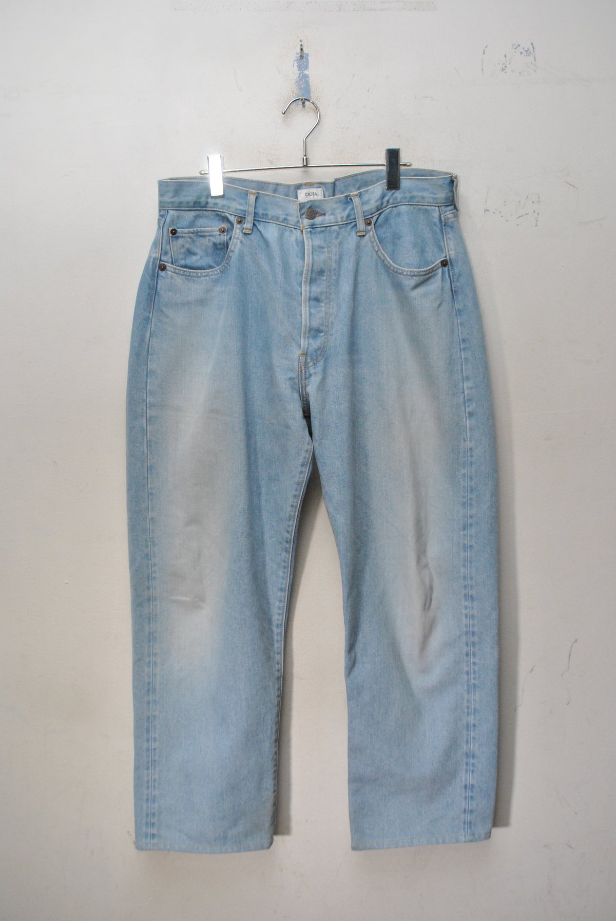 CIOTA 34 Straight 5 Pocket Pants シオタ デニム CIOTA (シオタ) Straight 5 Pocket Pants （Real Indigo