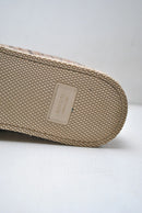 GUCCI Check felt espadrille slippers