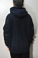 COMME des GARCONS HOMME MA-1 SLEEVE ZIP PARKA