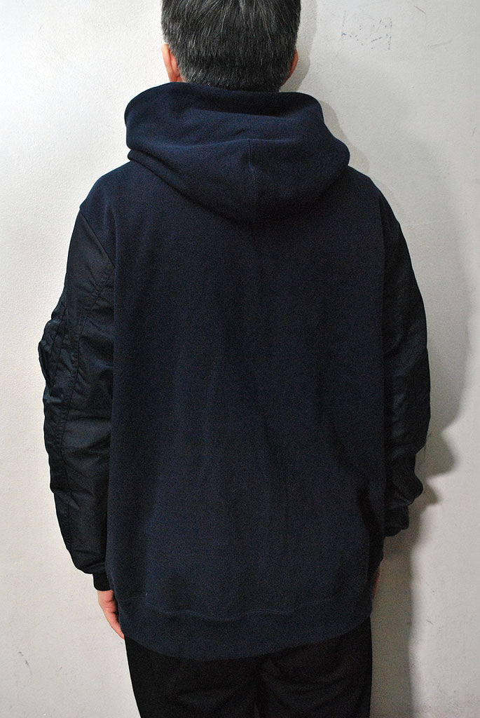 COMME des GARCONS HOMME MA-1 SLEEVE ZIP PARKA