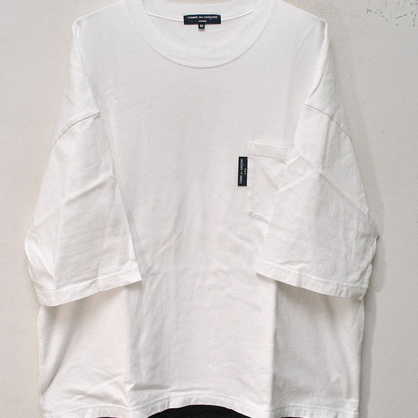 COMME des GARCONS HOMME ポケットTシャツ #WHITE