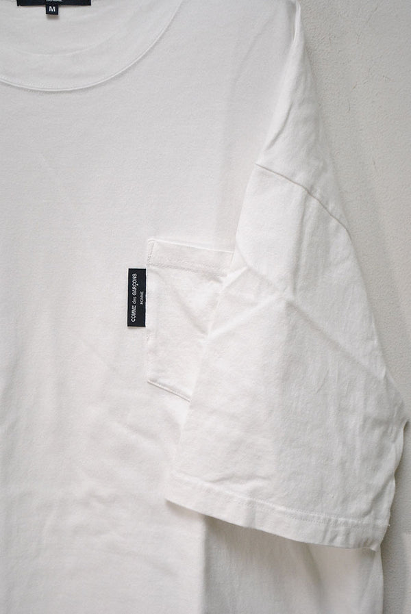 COMME des GARCONS HOMME ポケットTシャツ #WHITE