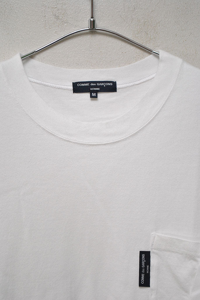 COMME des GARCONS HOMME ポケットTシャツ #WHITE