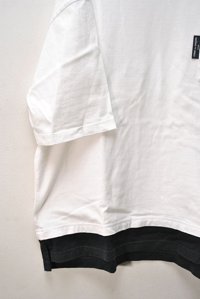 COMME des GARCONS HOMME ポケットTシャツ #WHITE