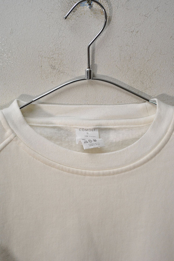 COMOLI コットン吊裏毛クルーネック