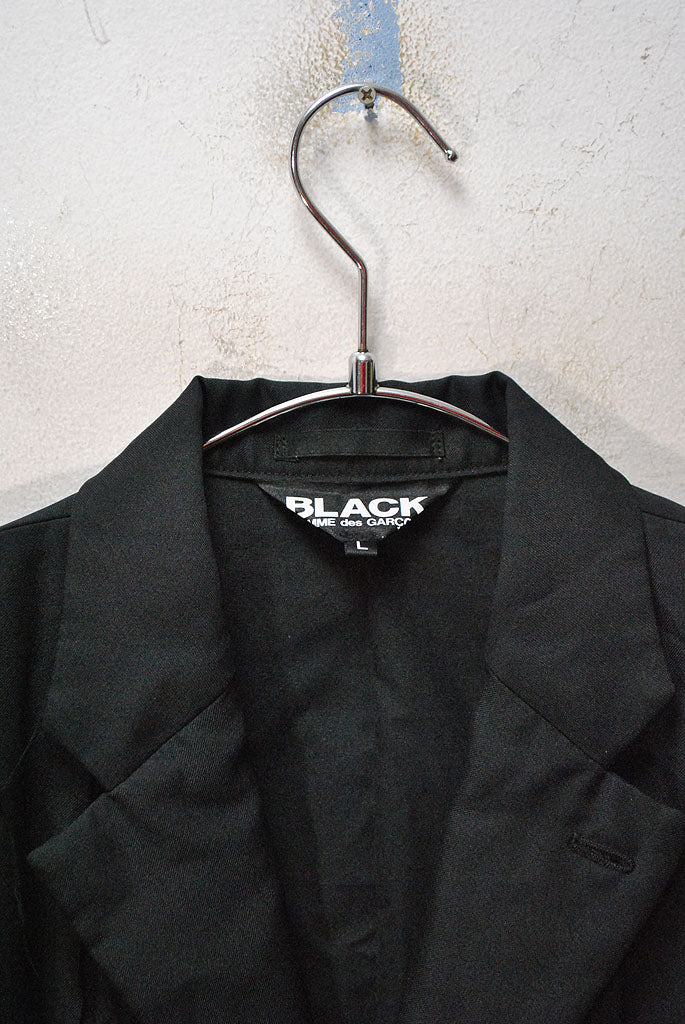 BLACK COMME des GARCONS 縮絨カットオフテーラードジャケット