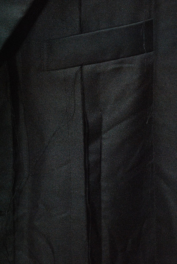 COMME des GARCONSコムコム カットオフジャケットmh509 BLACK COMME des GARCONS 縮絨カットオフテーラードジャケット