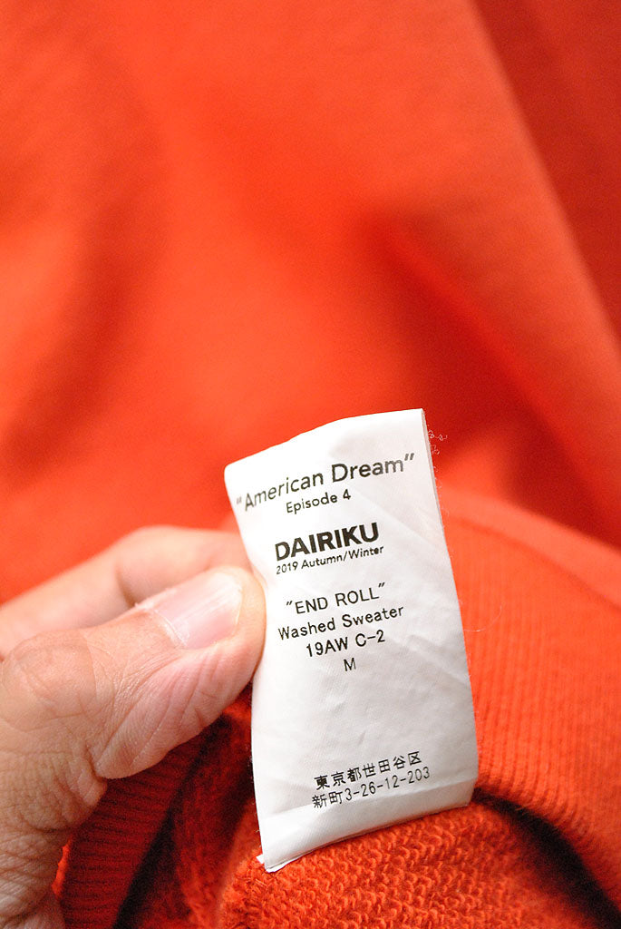 DAIRIKU END ROLL Vintage Washed Sweater