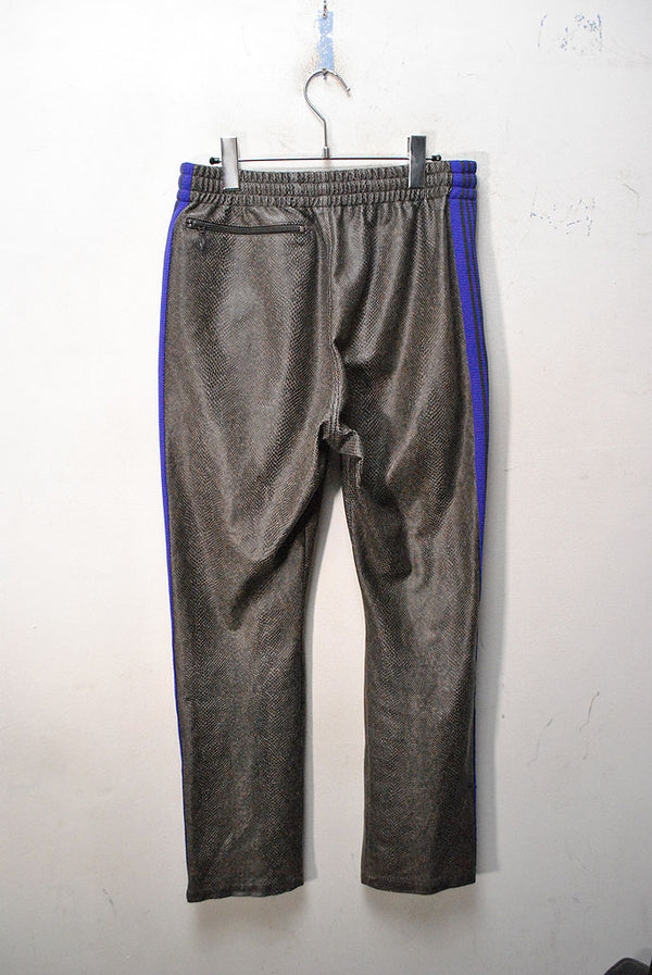 NEEDLES TRACK PANT SYNTHETIC LEATHER PYTHON