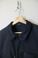 French Vintage Black Moleskin Jacket