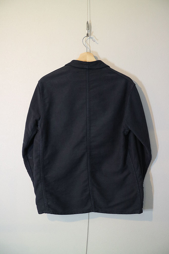 French Vintage Black Moleskin Jacket