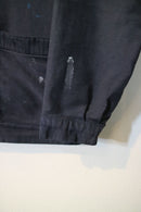 French Vintage Black Moleskin Jacket