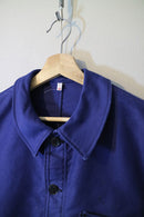 50s〜60s Le Mont St Michel French Vintage Ink Blue Moleskin Jacket