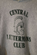 80's Champion REVERSE WEAVE HOODIE "CENTRAL LETTERMAN CLUB"