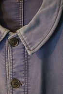 60's French Vintage Adolphe Lafont Ink Blue Moleskin Jacket