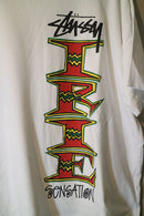 90's OLD STUSSY "IRIE SENSATION" Tee