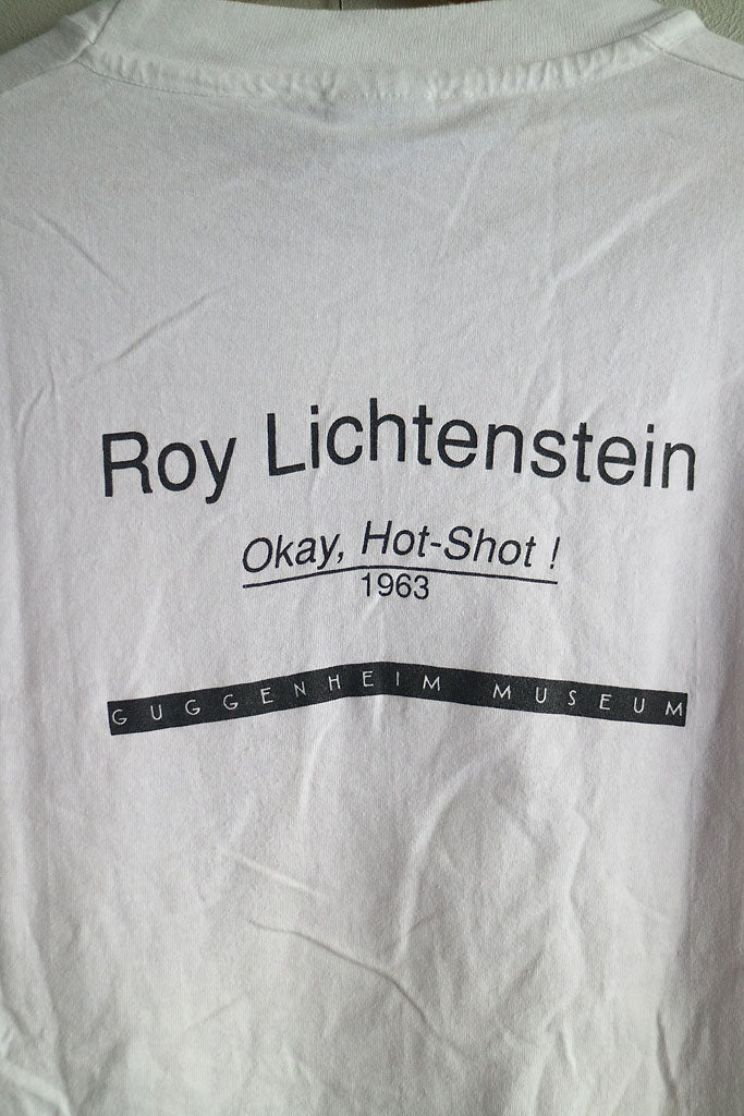 90's Roy Lichtenstein GUGGENHEIM MUSEUM Okay Hot-Shot Tee