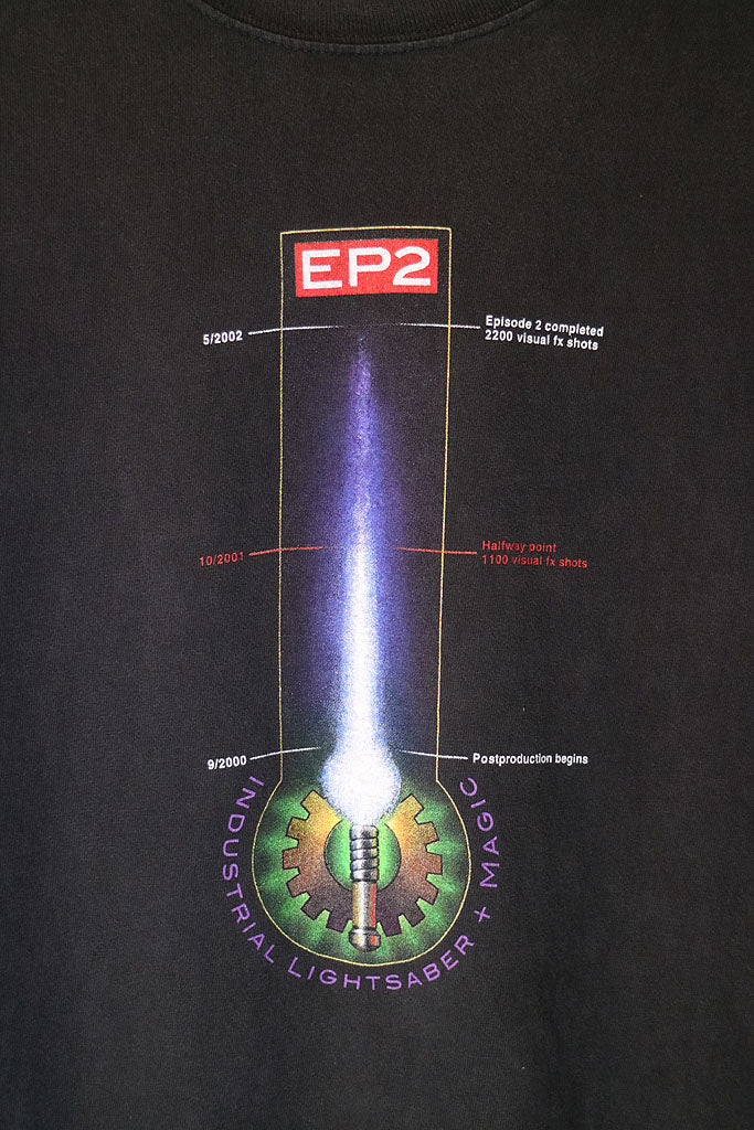 Y2K Star Wars Episode2 ILM Attack of The Clones Print Tee